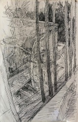 Through a railing
charcoal Through a railing
charcoal